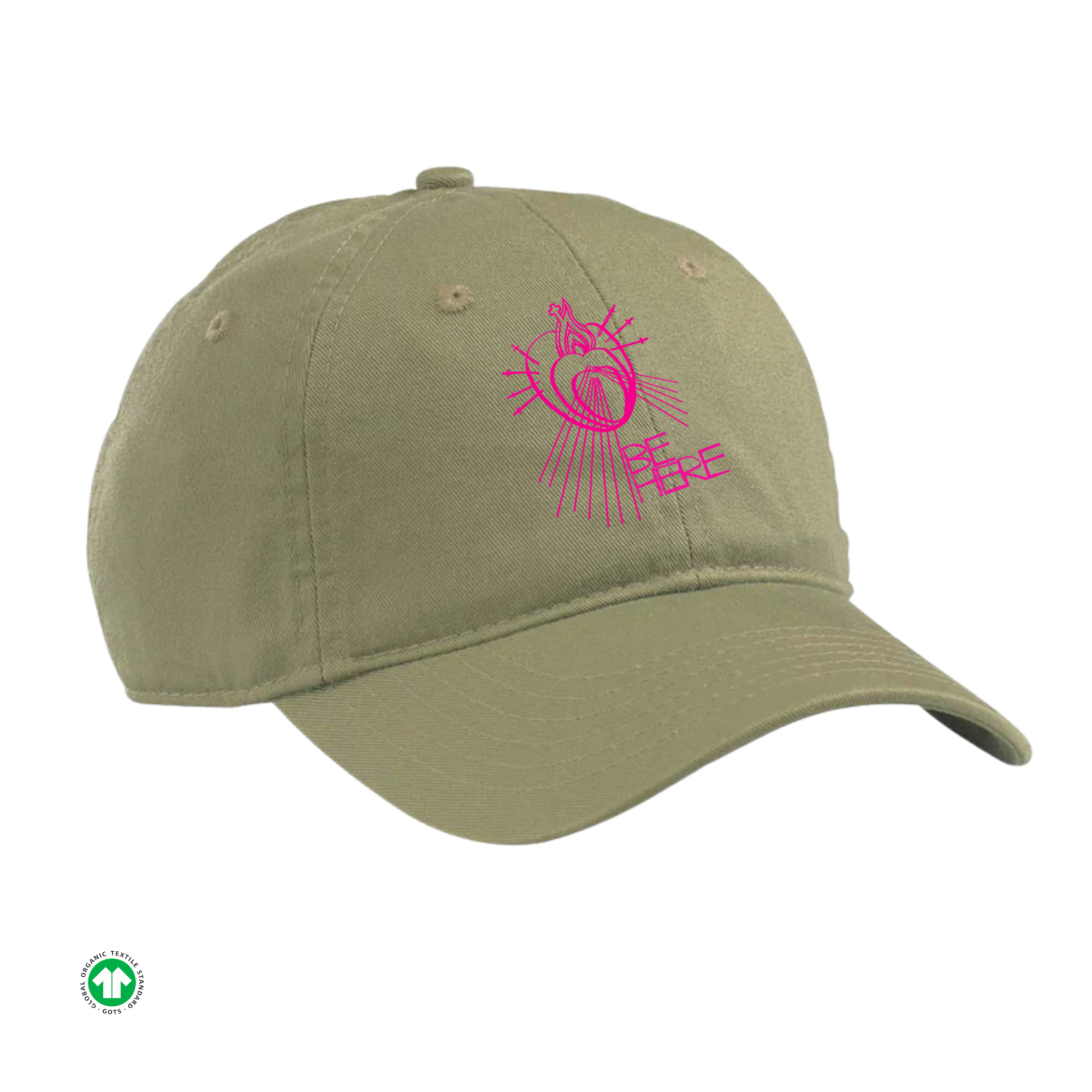 BE HERE Organic Unstructured Baseball Cap 6-panel
