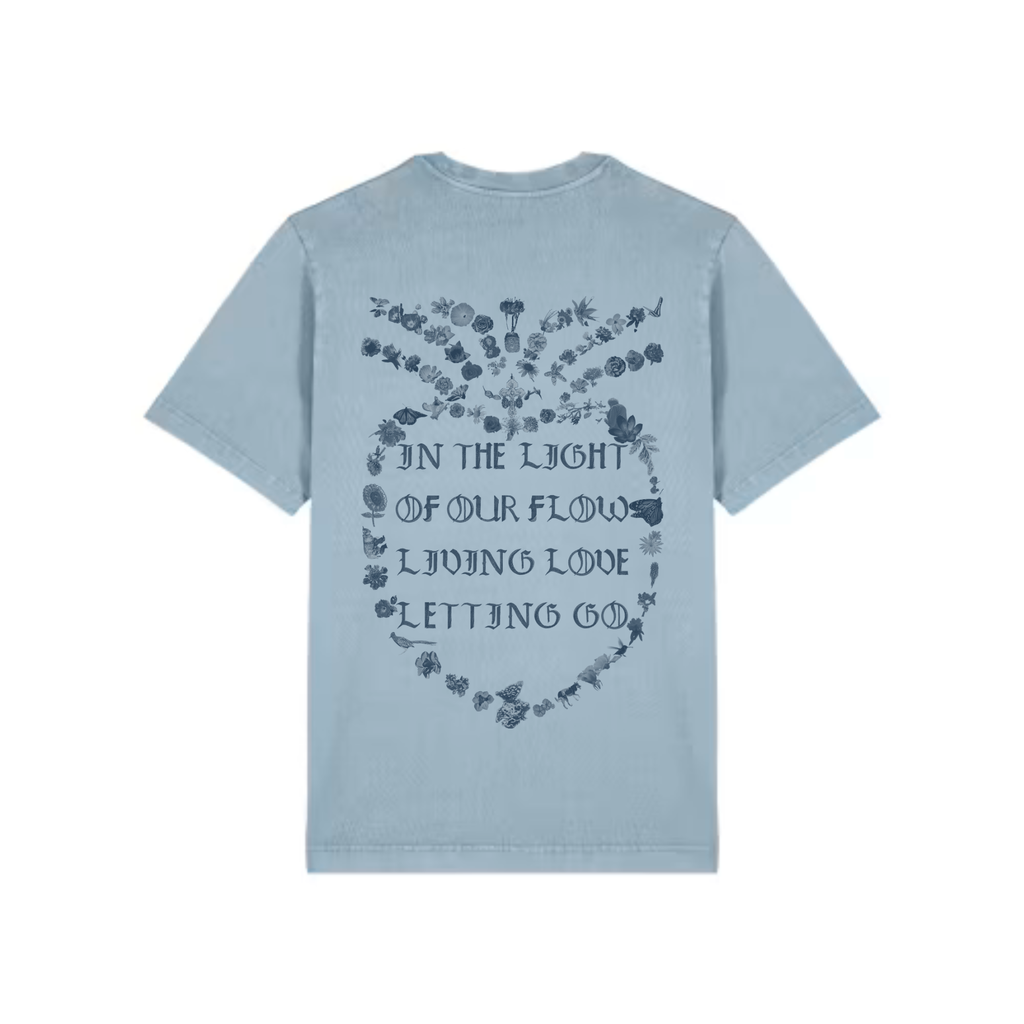 LOVE BE HERE Vintage Garment Dyed Freestyler Organic Heavyweight Tee