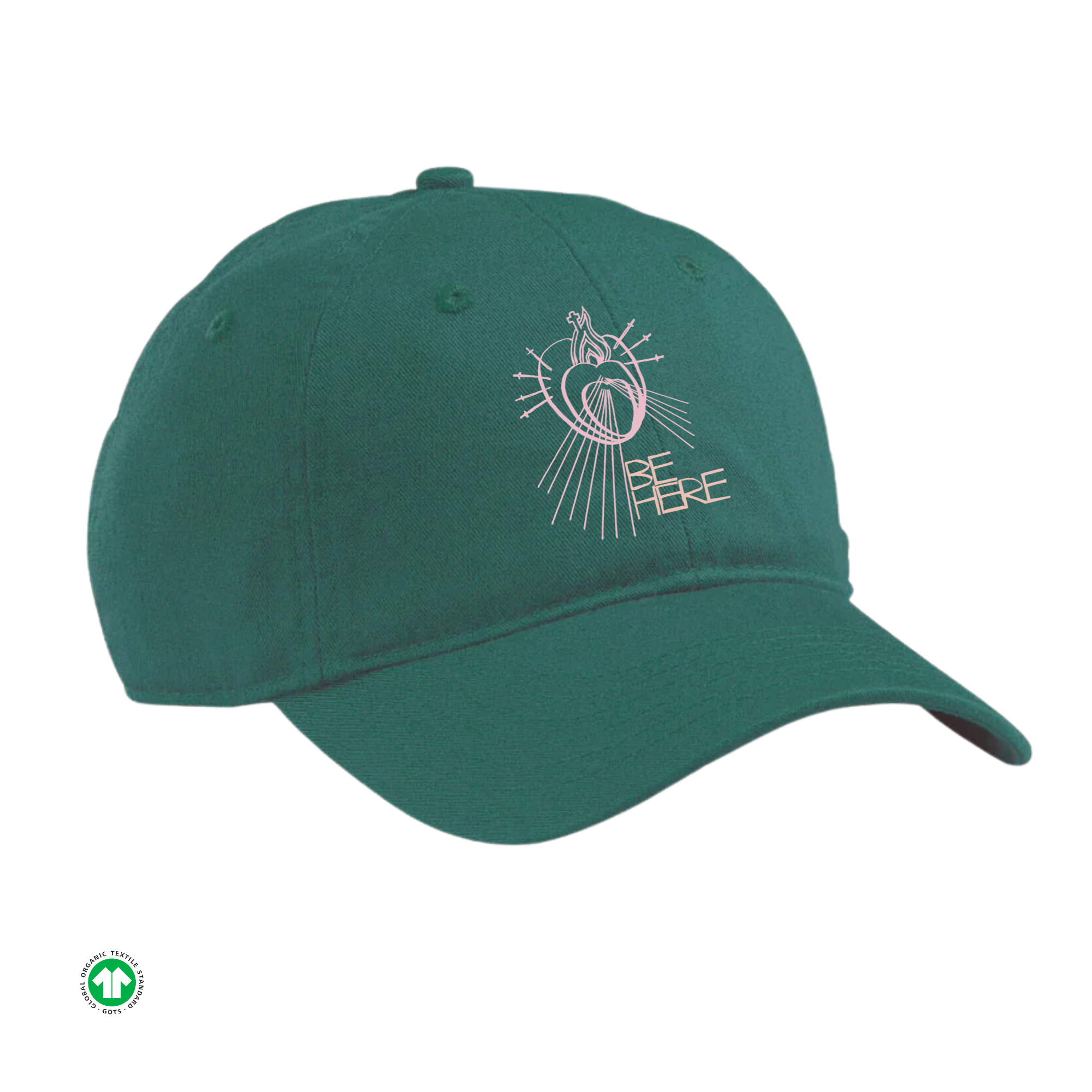 BE HERE Organic Unstructured Baseball Cap 6-panel