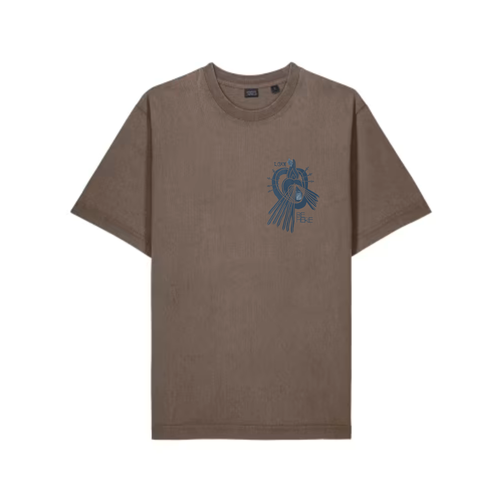LOVE BE HERE Vintage Garment Dyed Freestyler Organic Heavyweight Tee