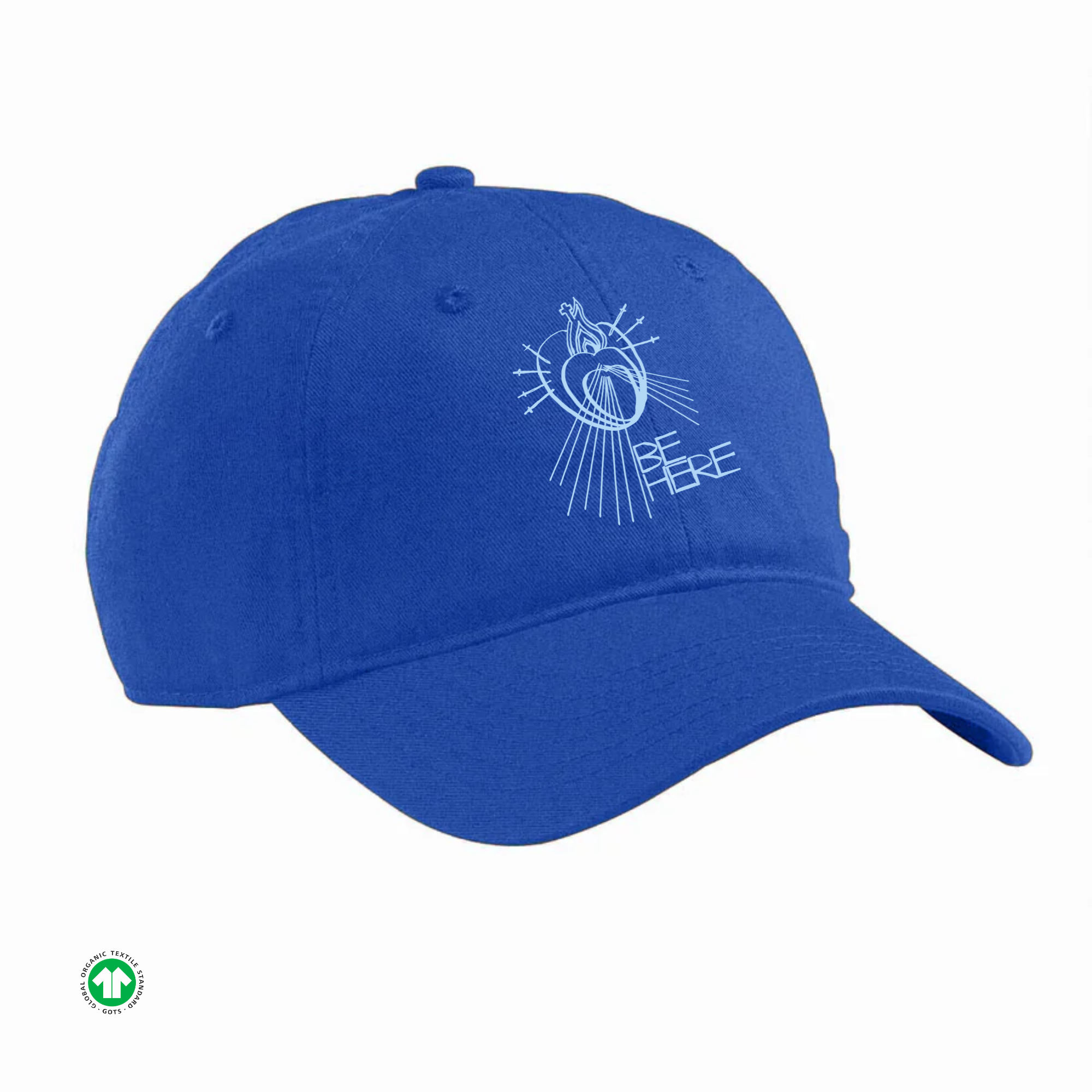 BE HERE Organic Unstructured Baseball Cap 6-panel