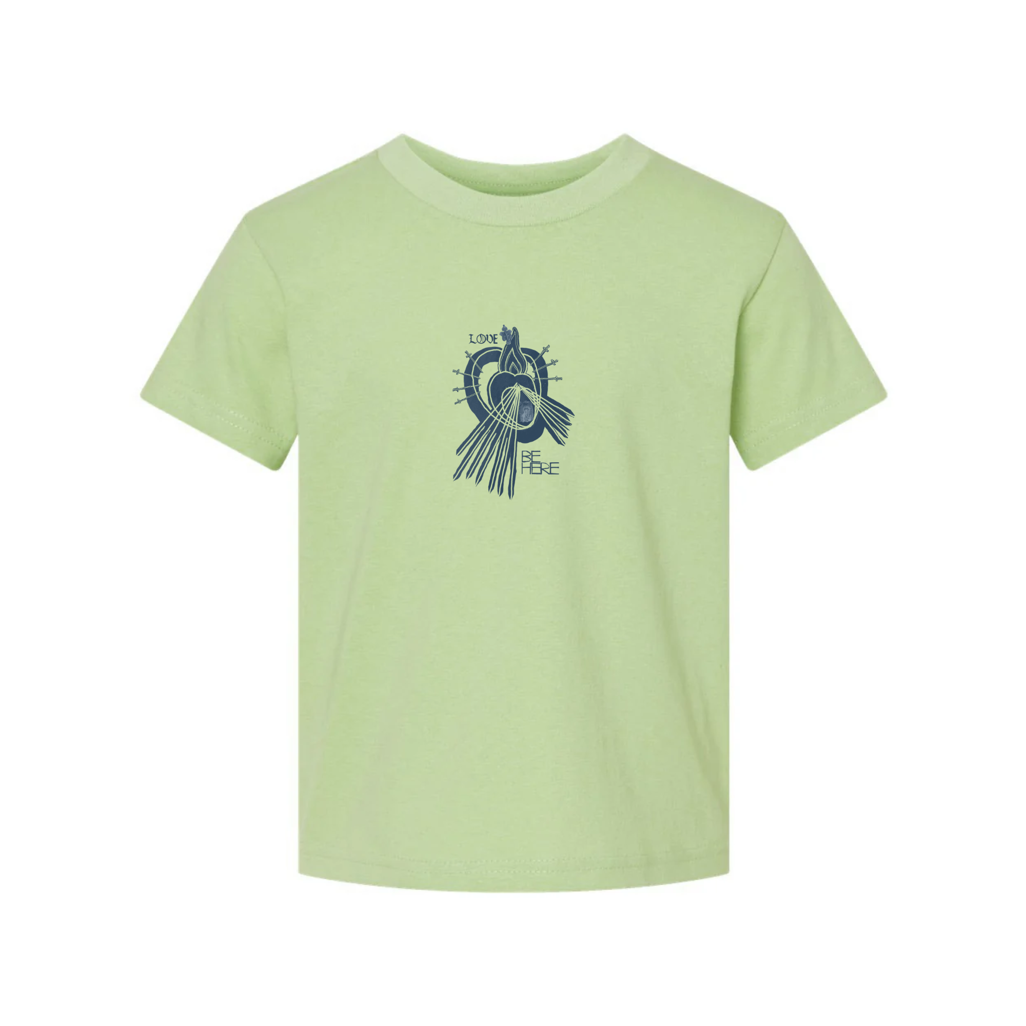 LOVE BE HERE Toddler Organic Short Sleeve Crew Tee