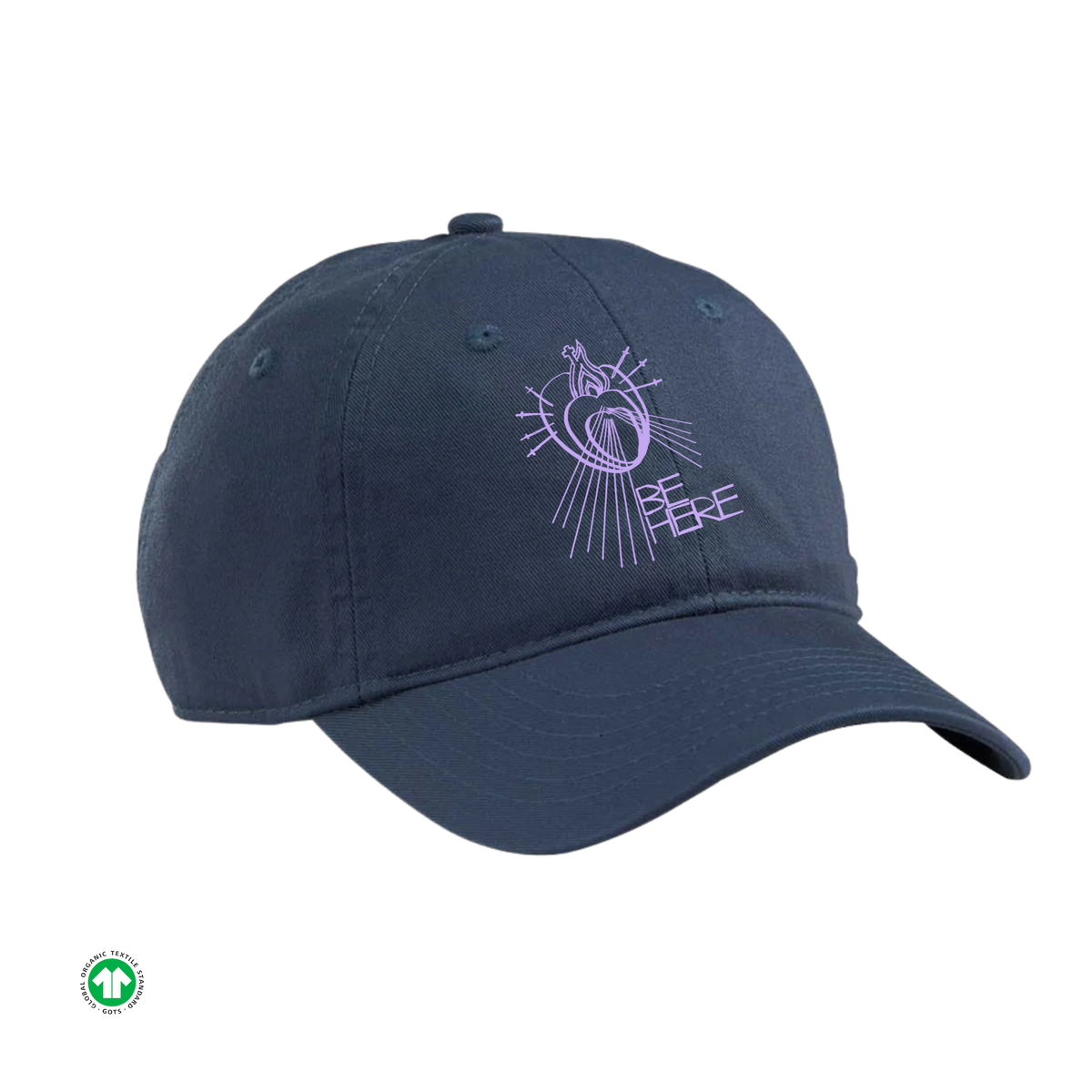 BE HERE Organic Unstructured Baseball Cap 6-panel