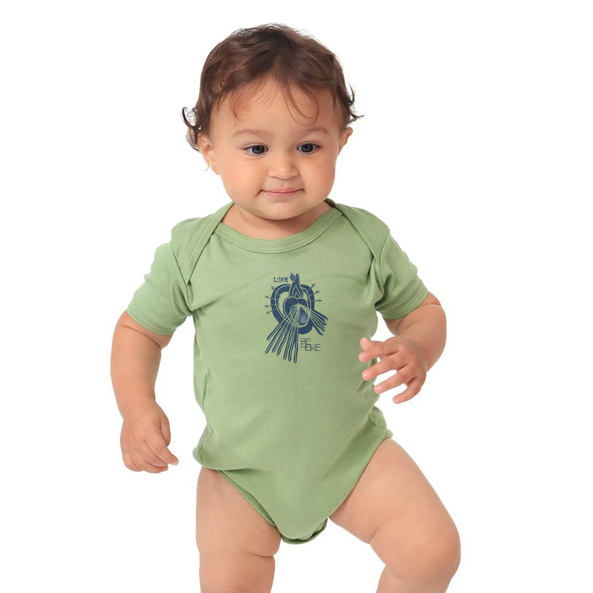 LOVE BE HERE Infant Organic One Piece
