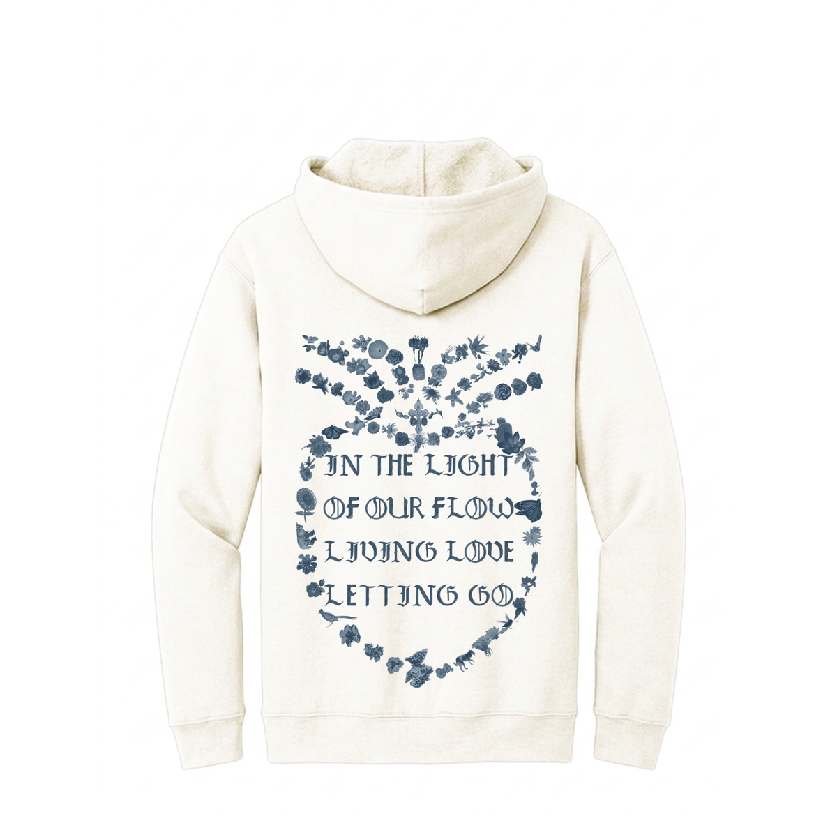 LOVE BE HERE Organic Full Zip Hoodie