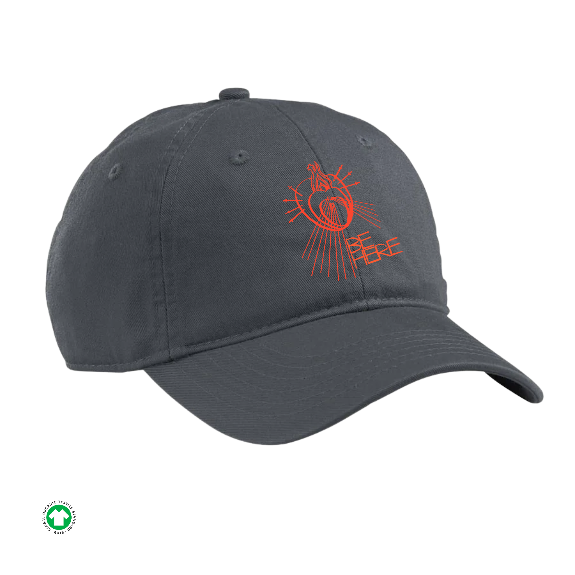 BE HERE Organic Unstructured Baseball Cap 6-panel