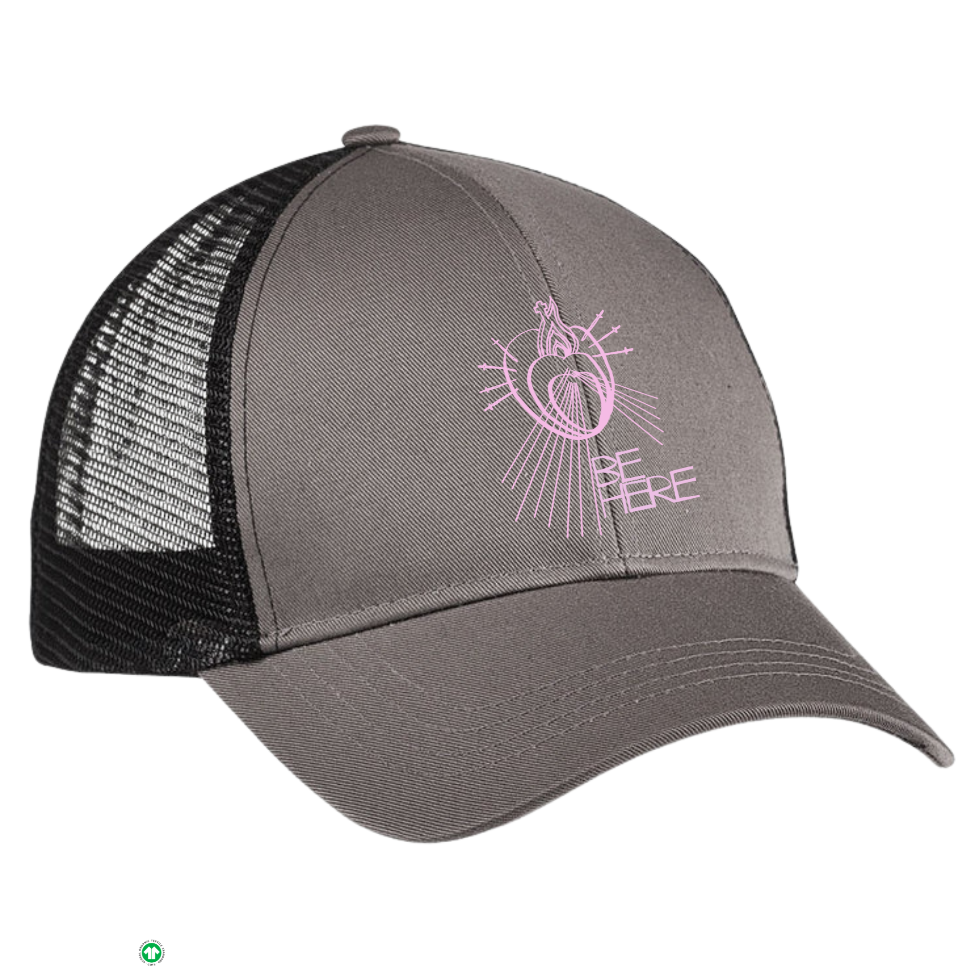 BE HERE Organic Trucker Hat 6-panel