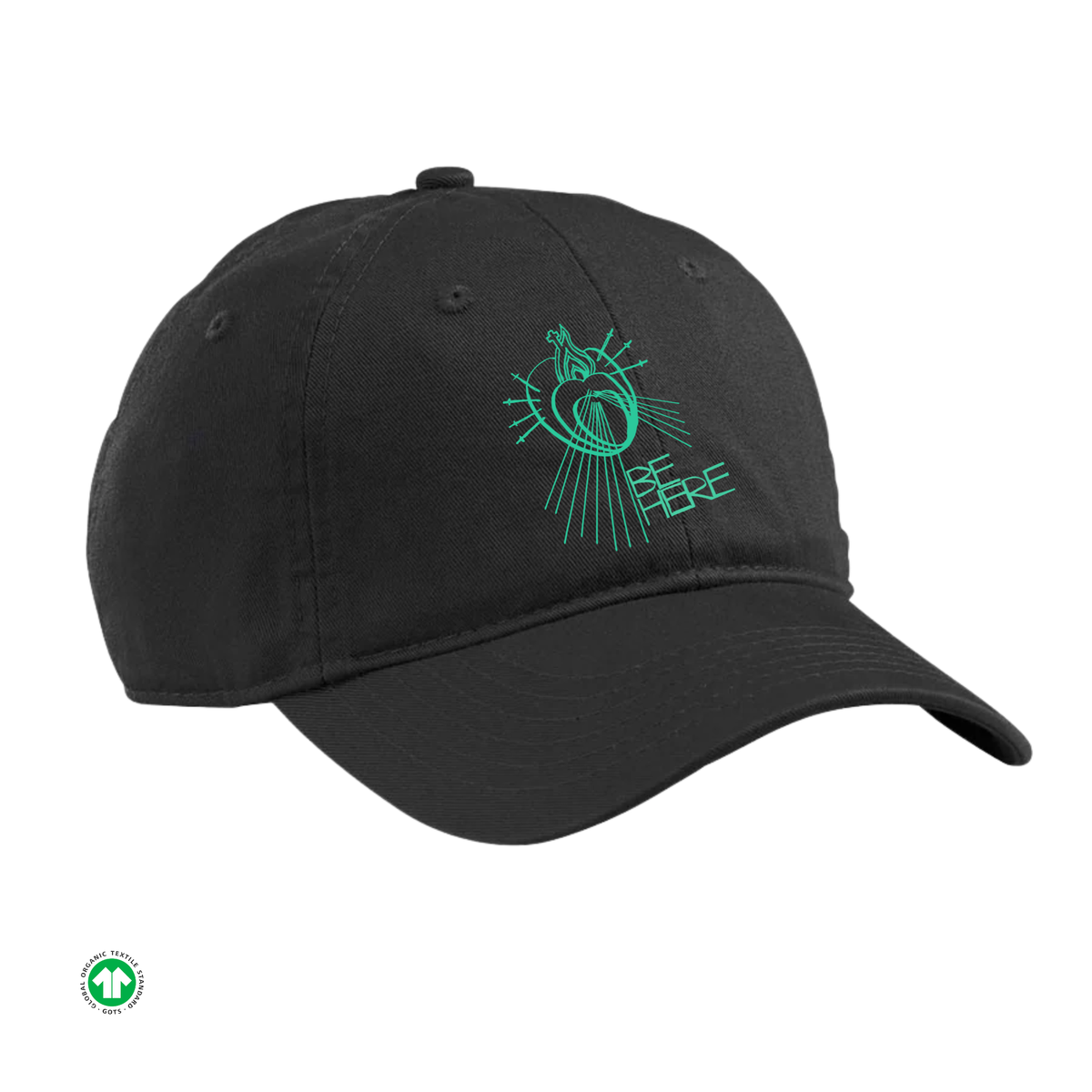 BE HERE Organic Unstructured Baseball Cap 6-panel