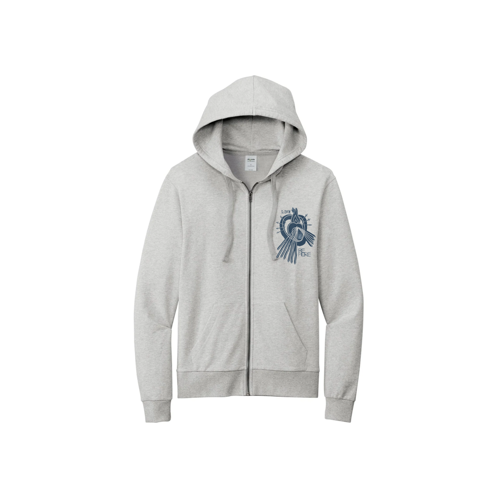 LOVE BE HERE  Organic French Terry Full-Zip Hoodie