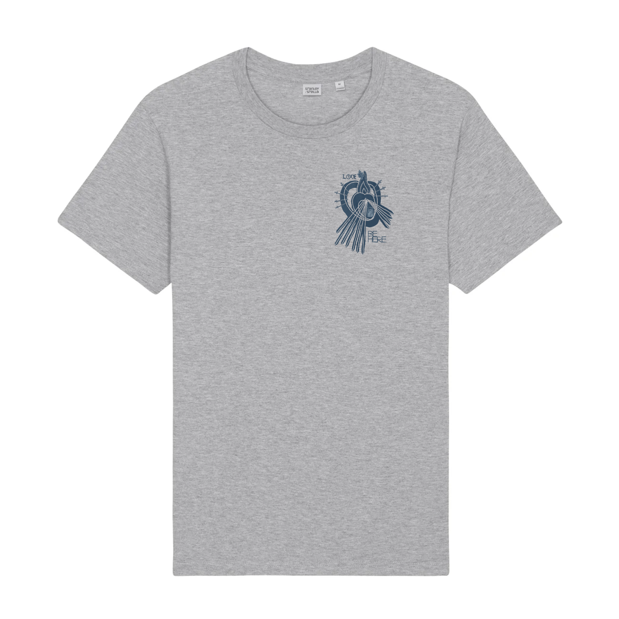 LOVE BE HERE Rocker Midweight Organic Tee