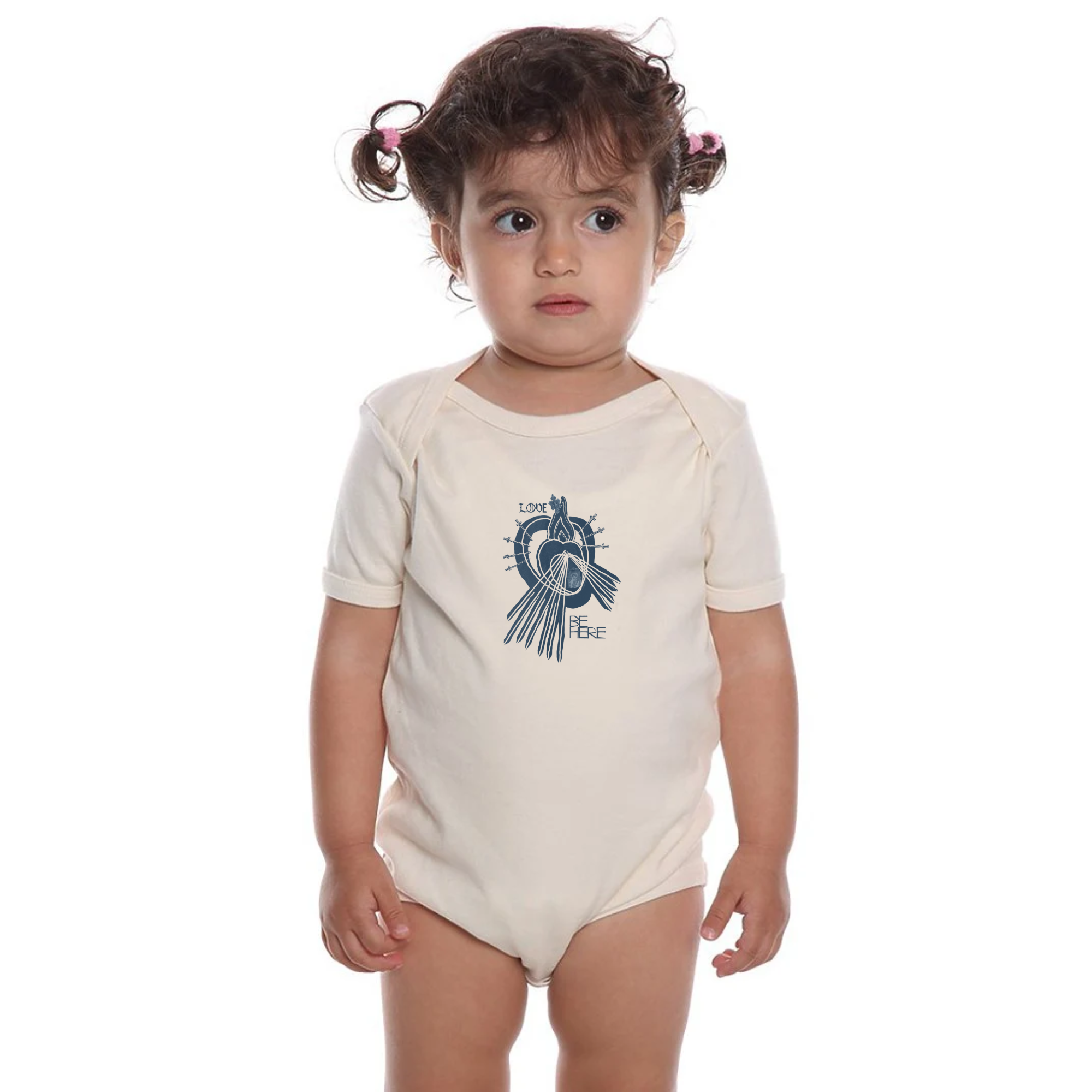 LOVE BE HERE Infant Organic One Piece