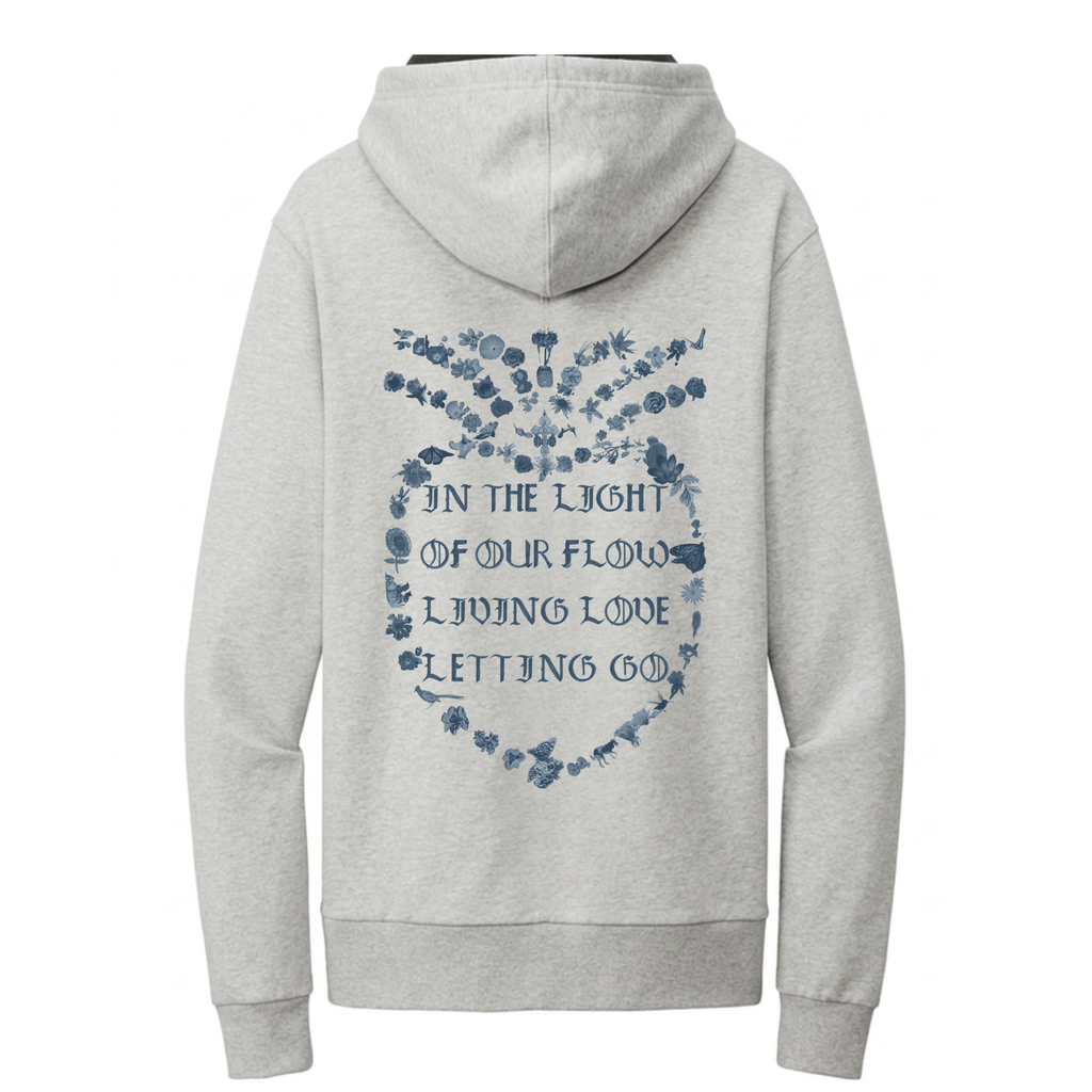 LOVE BE HERE  Organic French Terry Full-Zip Hoodie