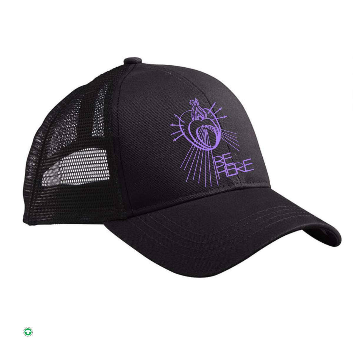 BE HERE Organic Trucker Hat 6-panel
