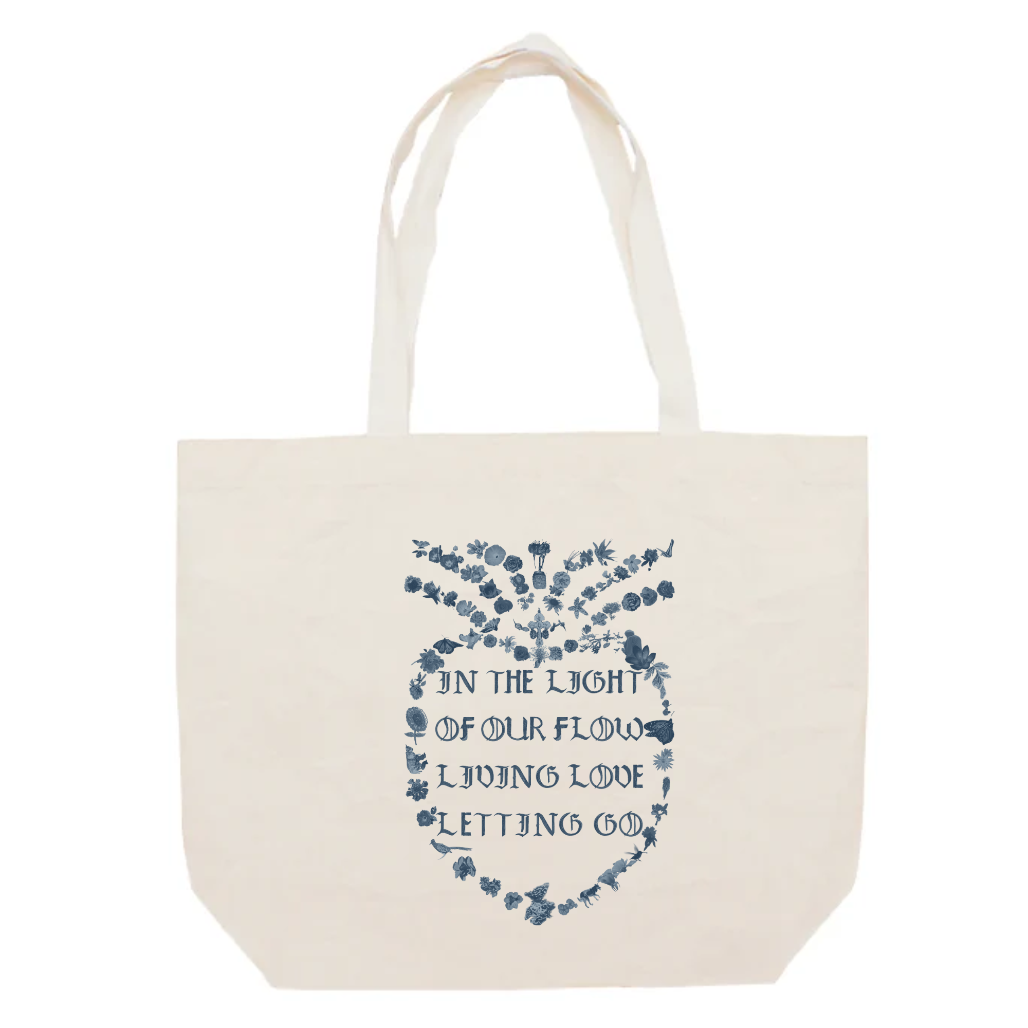 LOVE BE HERE Organic Medium Lounge Tote