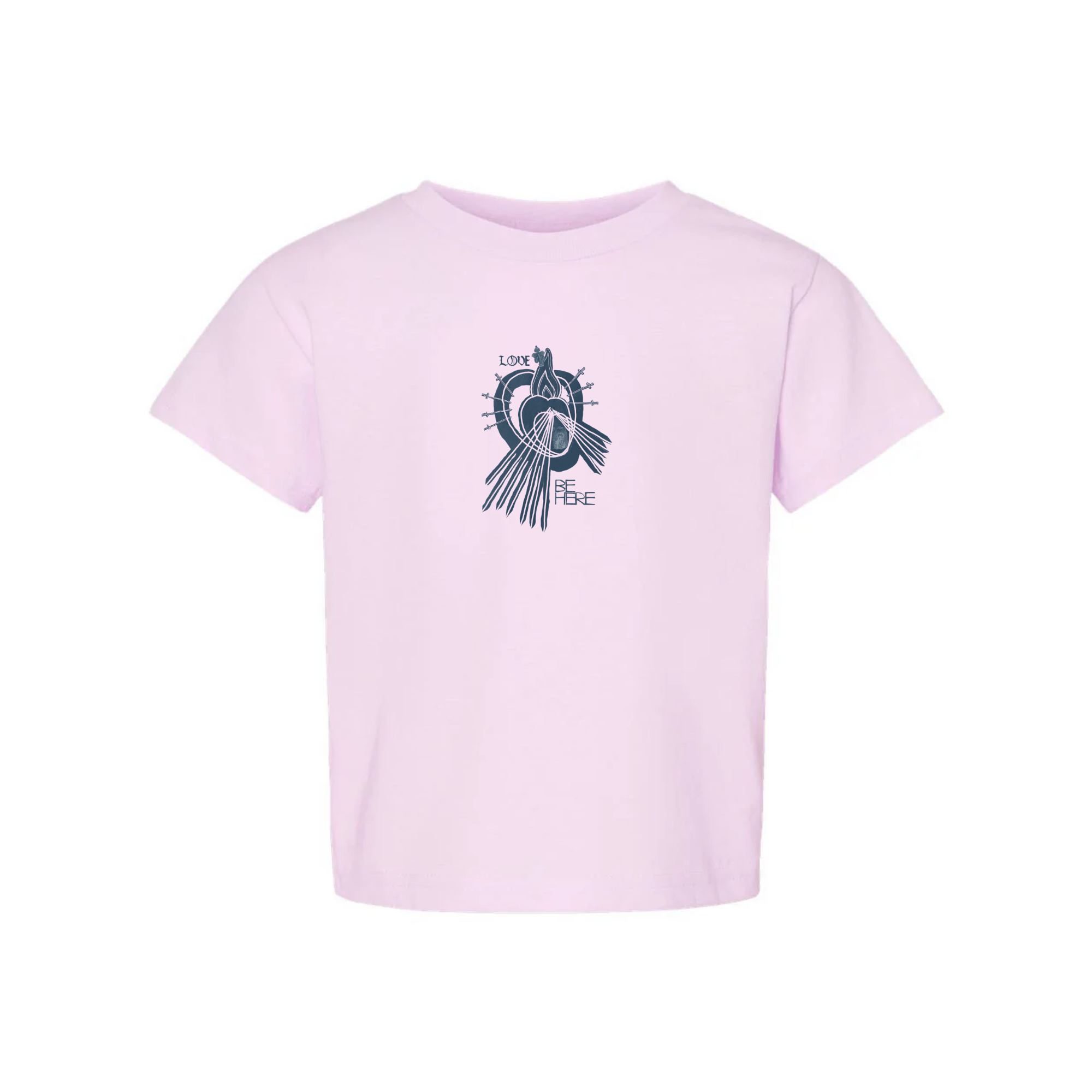 LOVE BE HERE Toddler Organic Short Sleeve Crew Tee