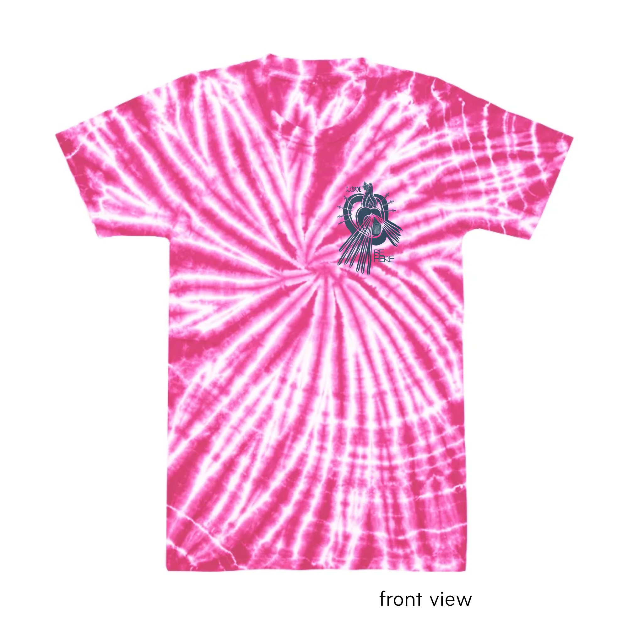 LOVE BE HERE Tie Dye Organic Tee