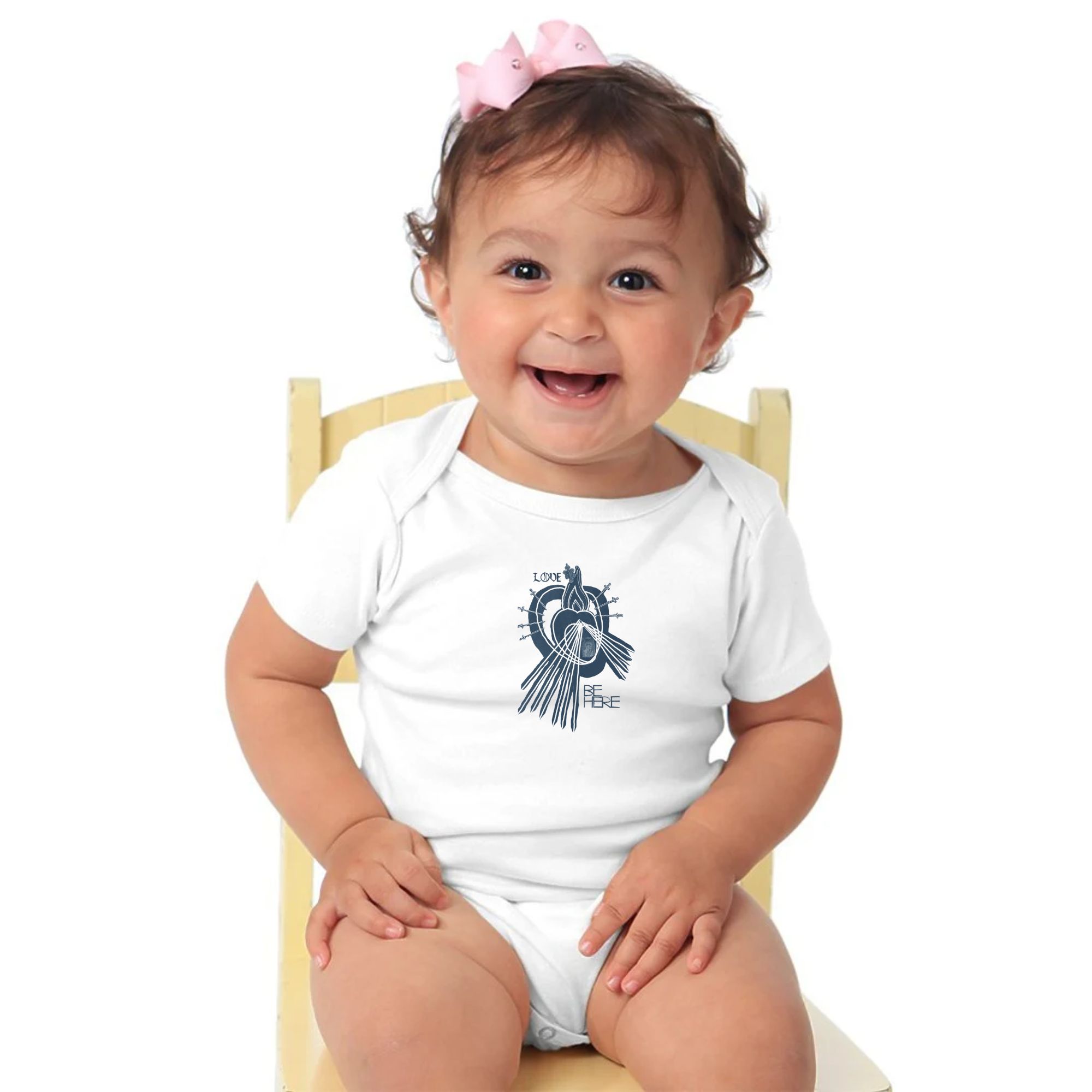 LOVE BE HERE Infant Organic One Piece