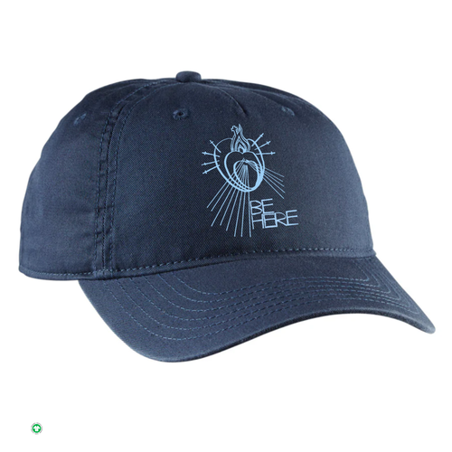 BE HERE Organic 5-Panel Unstructured Baseball Hat