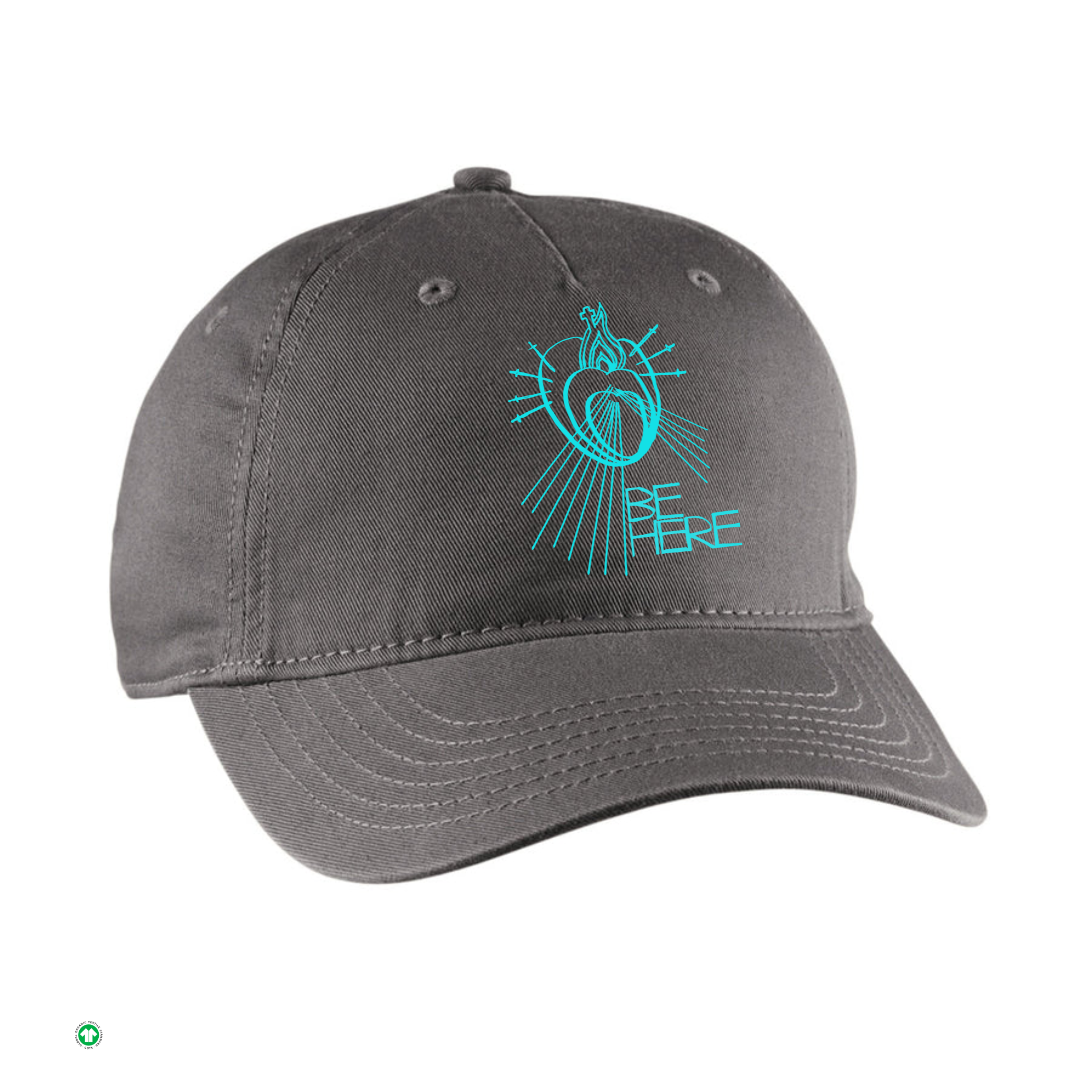 BE HERE Organic 5-Panel Unstructured Baseball Hat