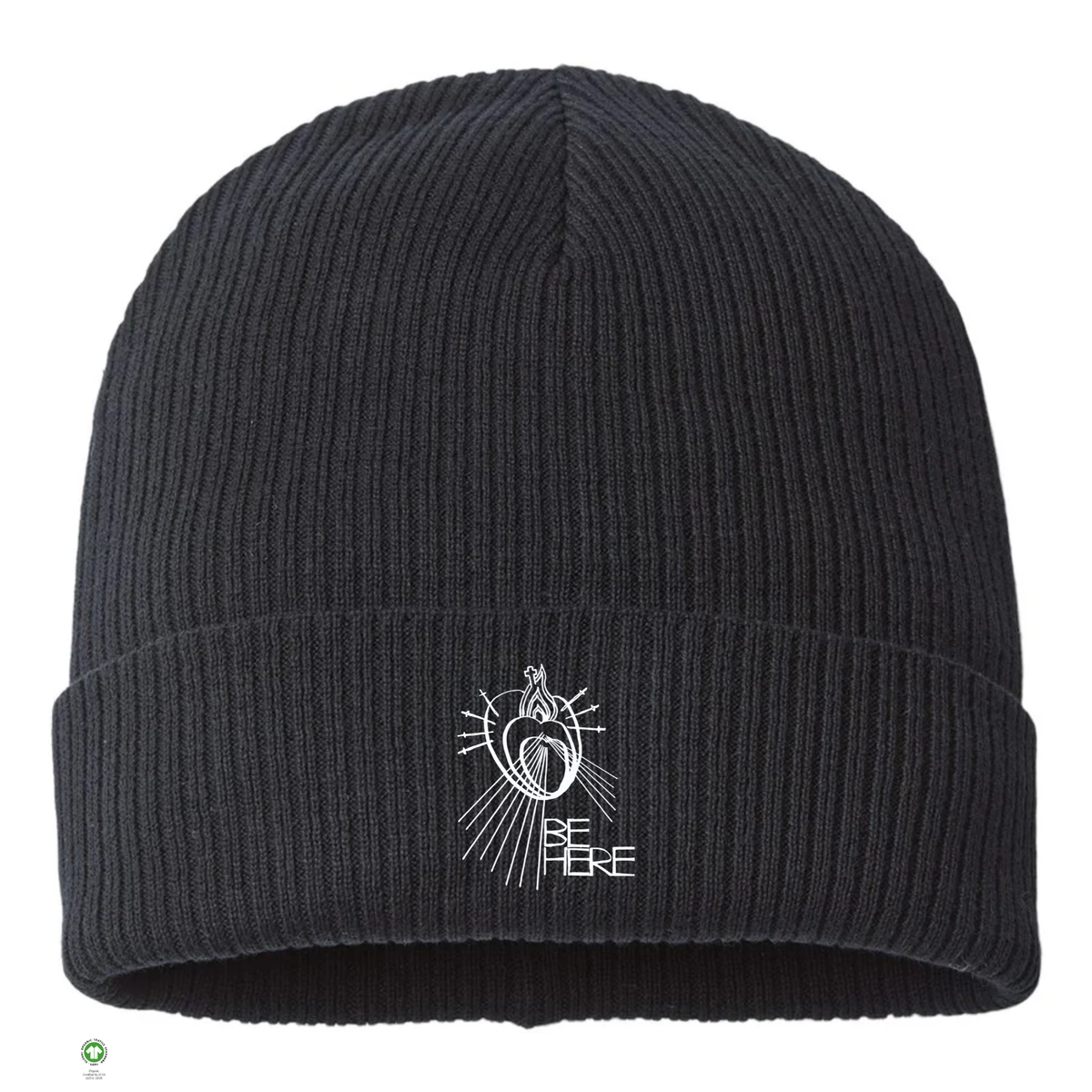 BE HERE Organic Cotton Cuffed Beanie