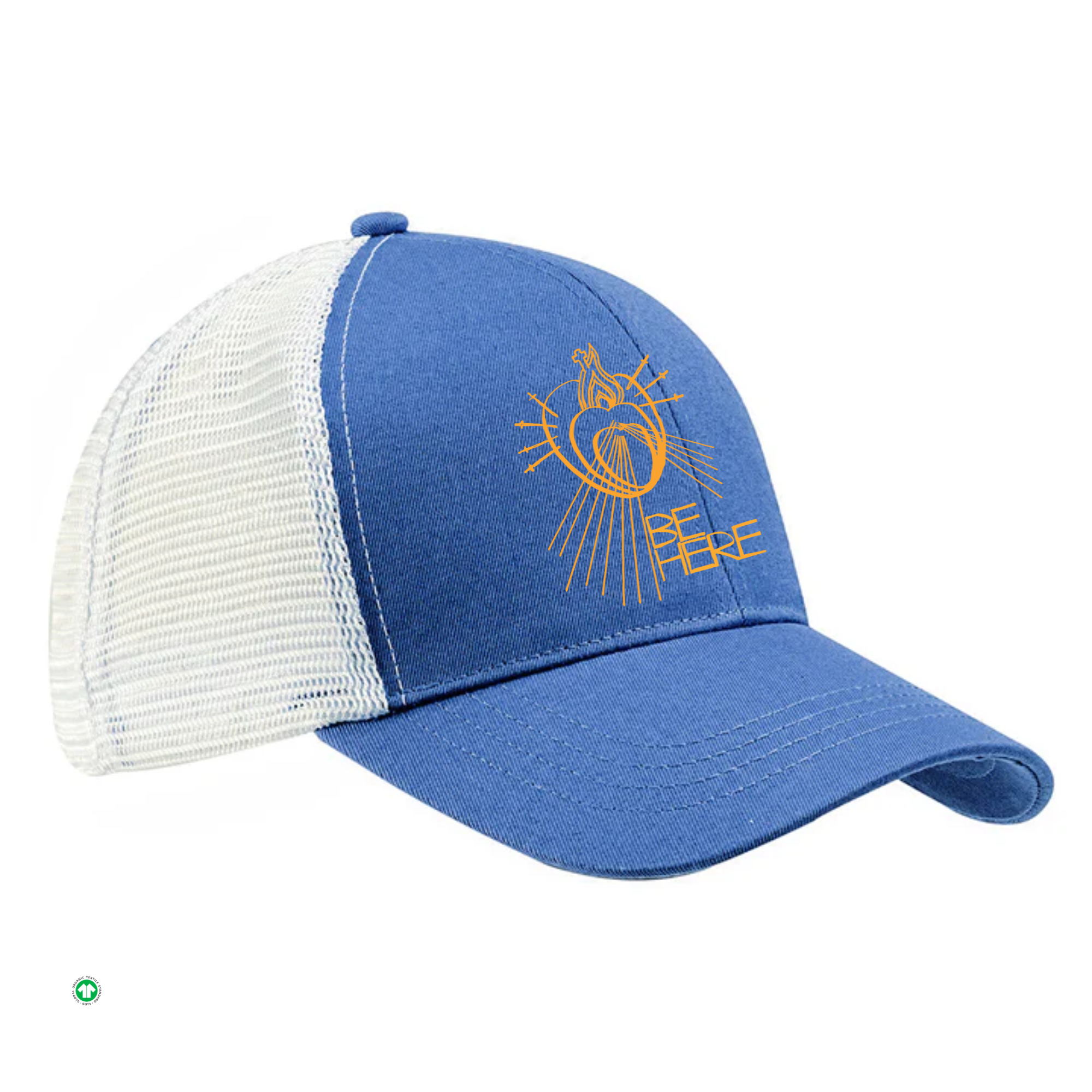 BE HERE Organic Trucker Hat 6-panel
