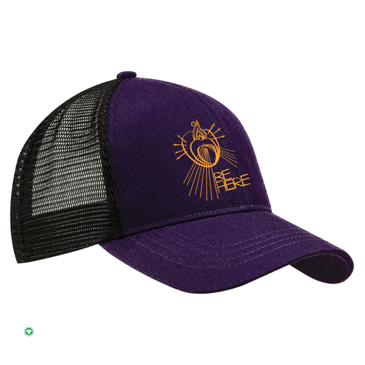 BE HERE Organic Trucker Hat 6-panel