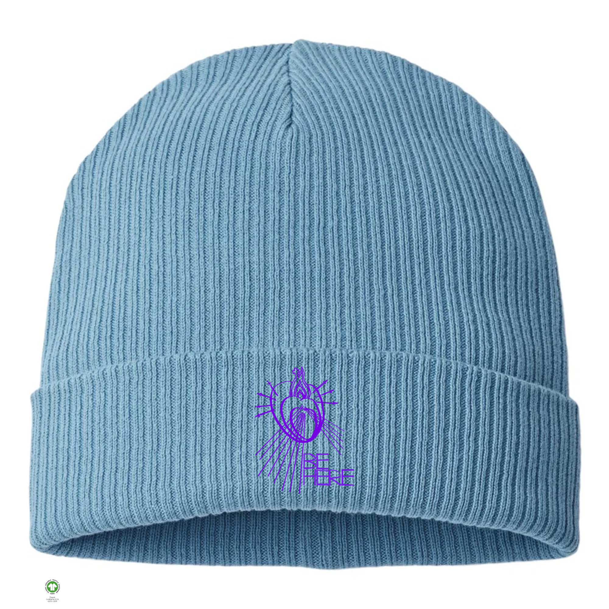 BE HERE Organic Cotton Cuffed Beanie