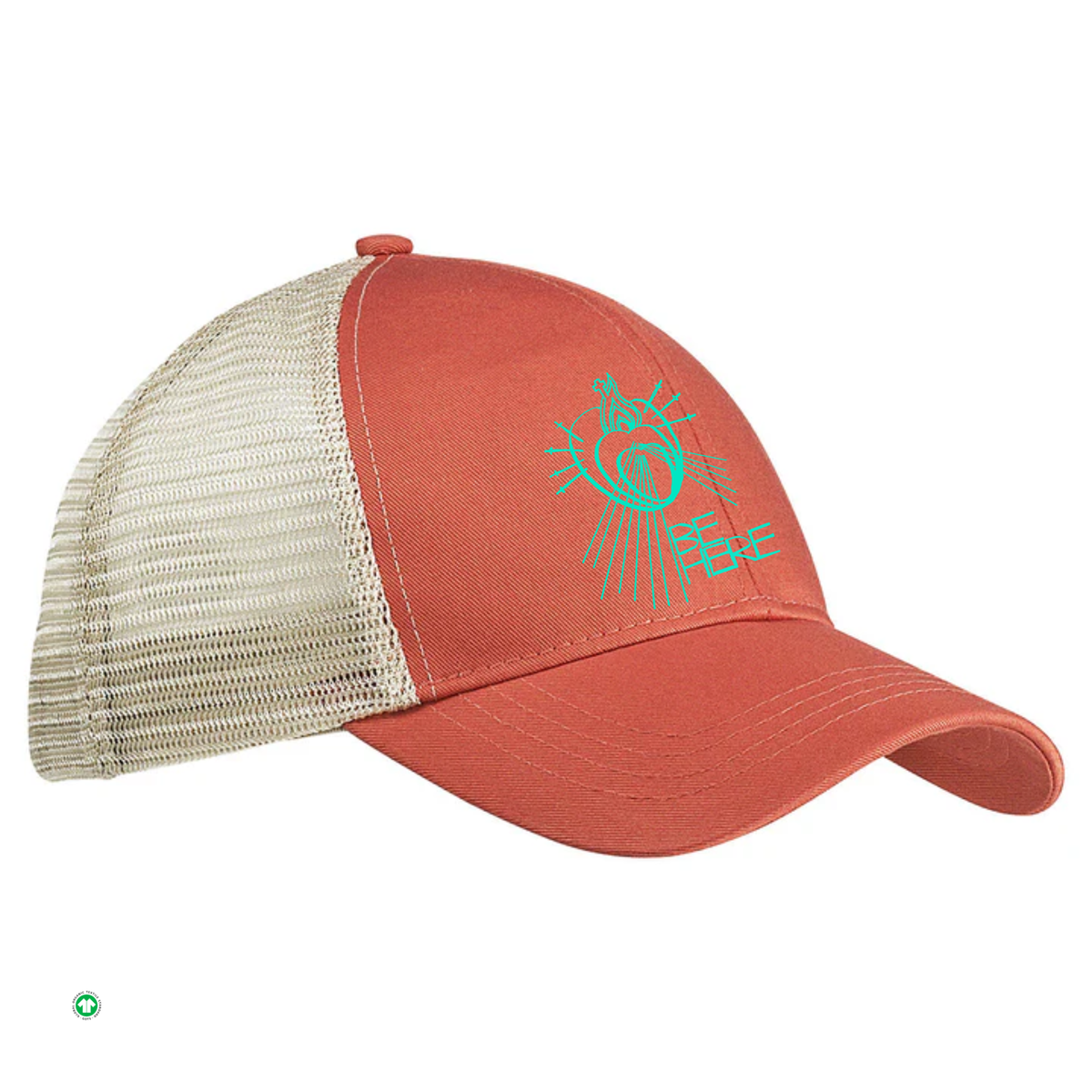 BE HERE Organic Trucker Hat 6-panel