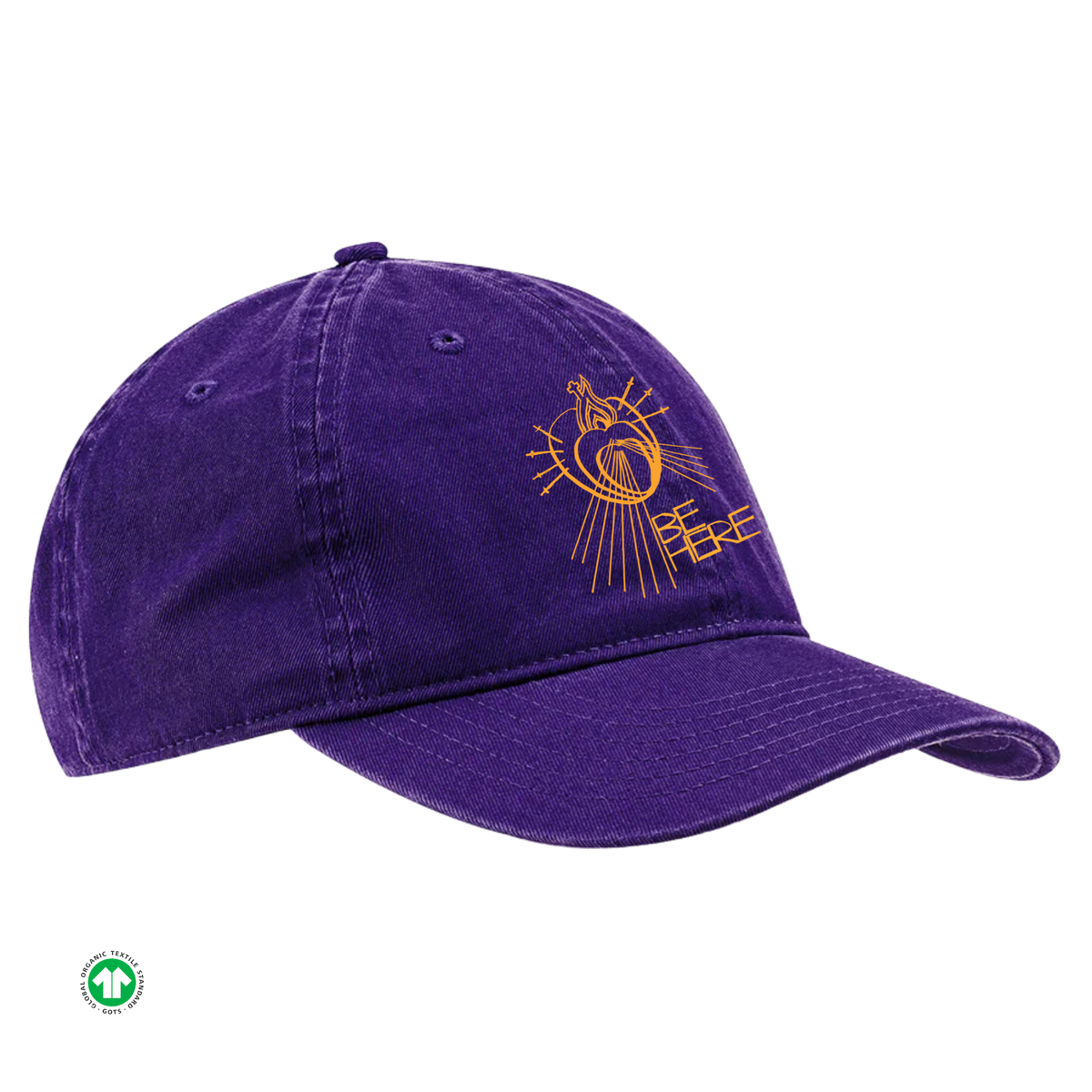BE HERE Organic Unstructured Baseball Cap 6-panel