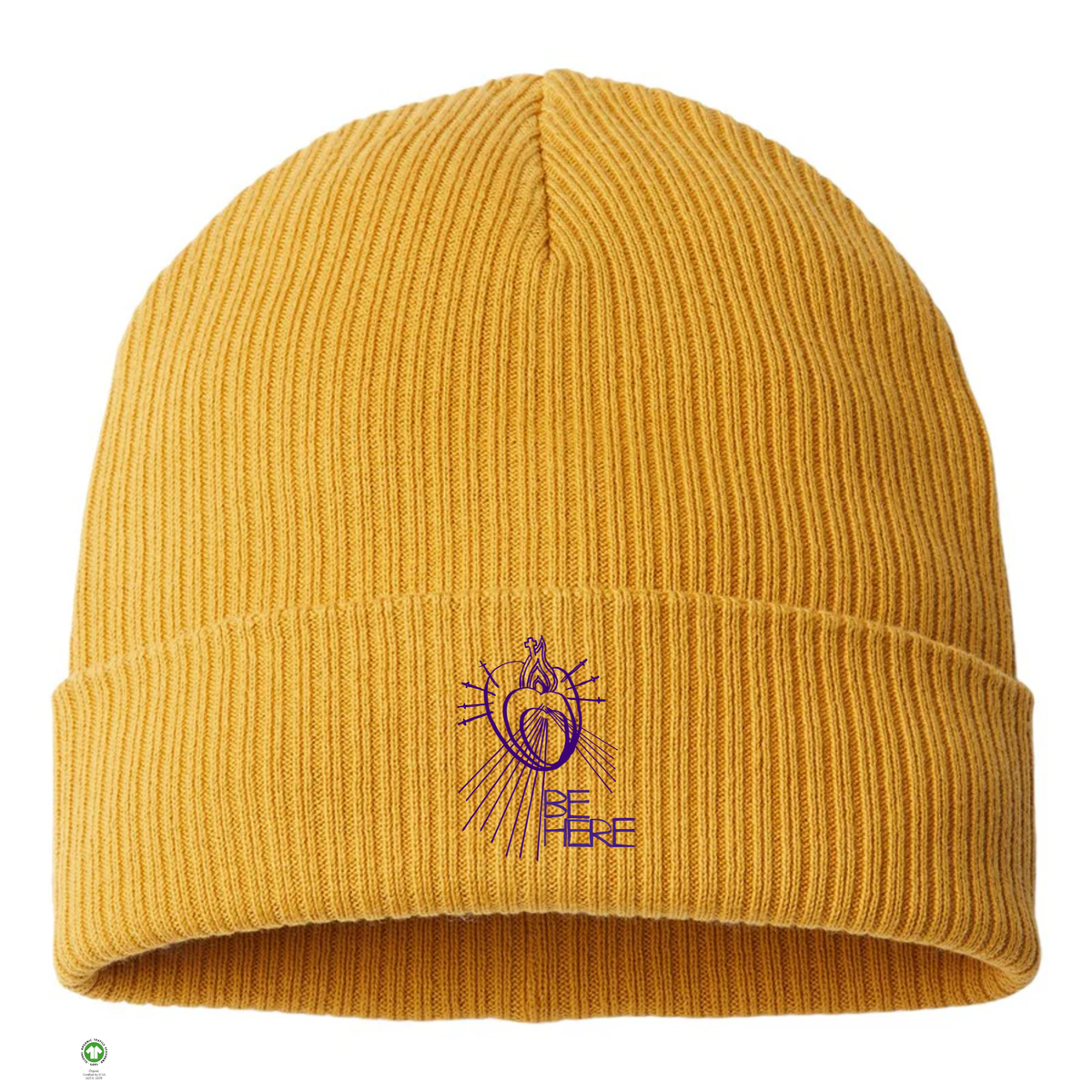 BE HERE Organic Cotton Cuffed Beanie