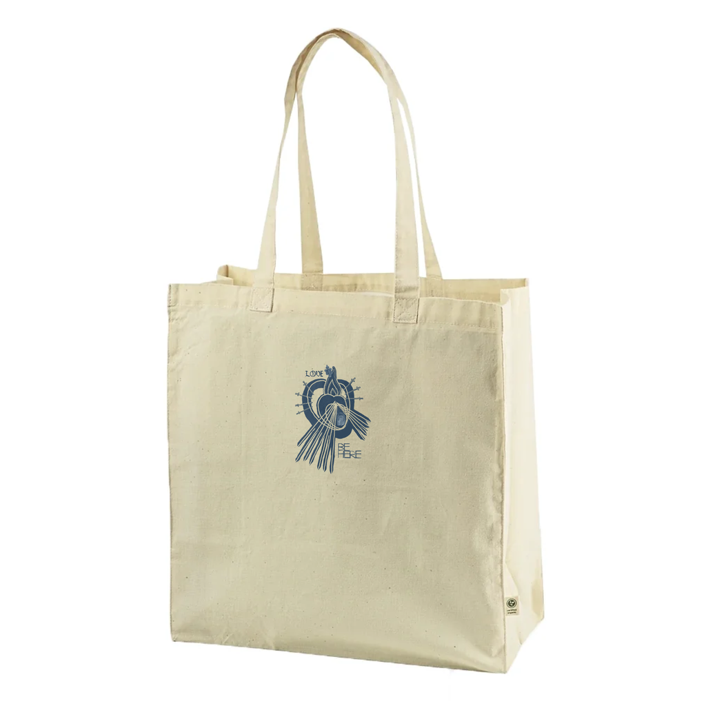 LOVE BE HERE Organic Medium Tote